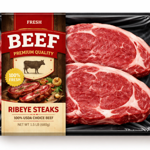 Premium Fresh Ribeye Beef Meat – 100% Quality Cut